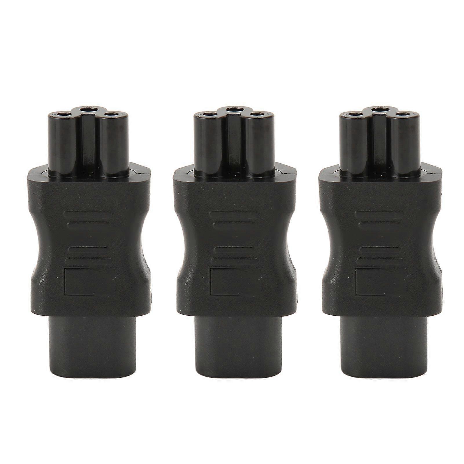 3Pcs IEC320 C8 to IEC320 C5 Power Adapter IEC320 Male C8 to Female C5 Power Socket Adapter for PDU Chassis UPS Socket