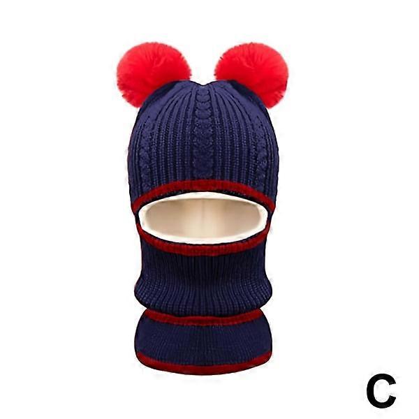 Talvi Taapero Vauva Lapset Pojat Tytöt Lämmin Neulottu Pipo S Sininen Yksi koko