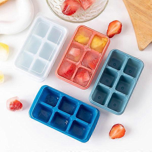 Silicone Ice Cubes with Lid, Set of 4, Odorless