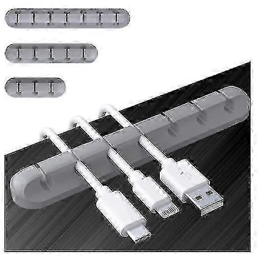 3pcs/set Usb Cable Holder Cable Clips Desktop Data Cable Organizer Cable Management Usb Cable Holder Clips 2025