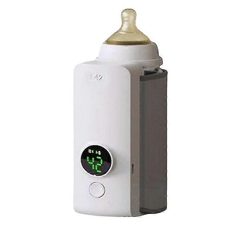 Portable baby bottle warmer, 6000mAh, wireless fast charging with temperature control