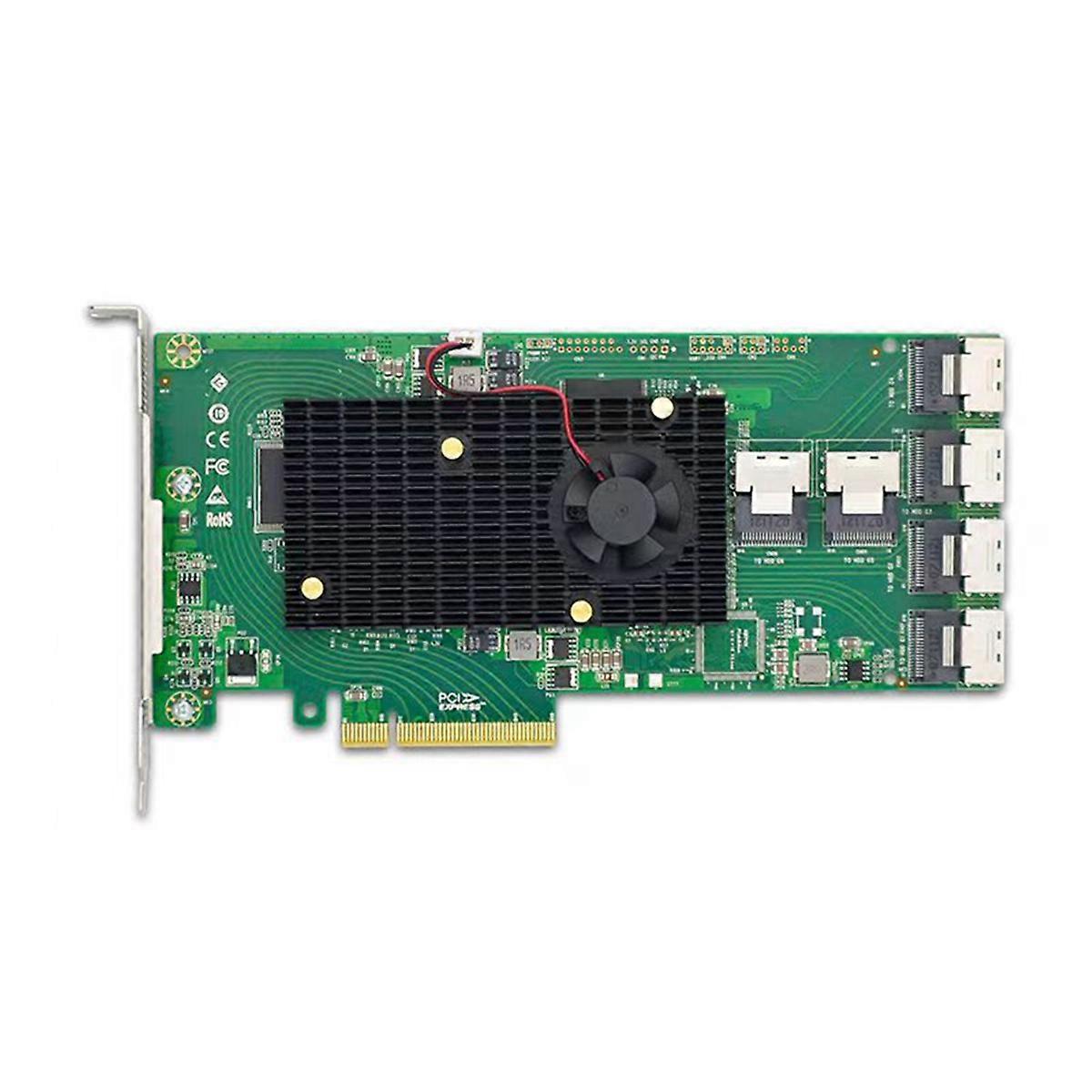 PCIe X8 to 6-Port SFF-8087 SAS/ 6Gb/S HBA Controller Card PCIe X8 to SFF-8087 Adapter Card