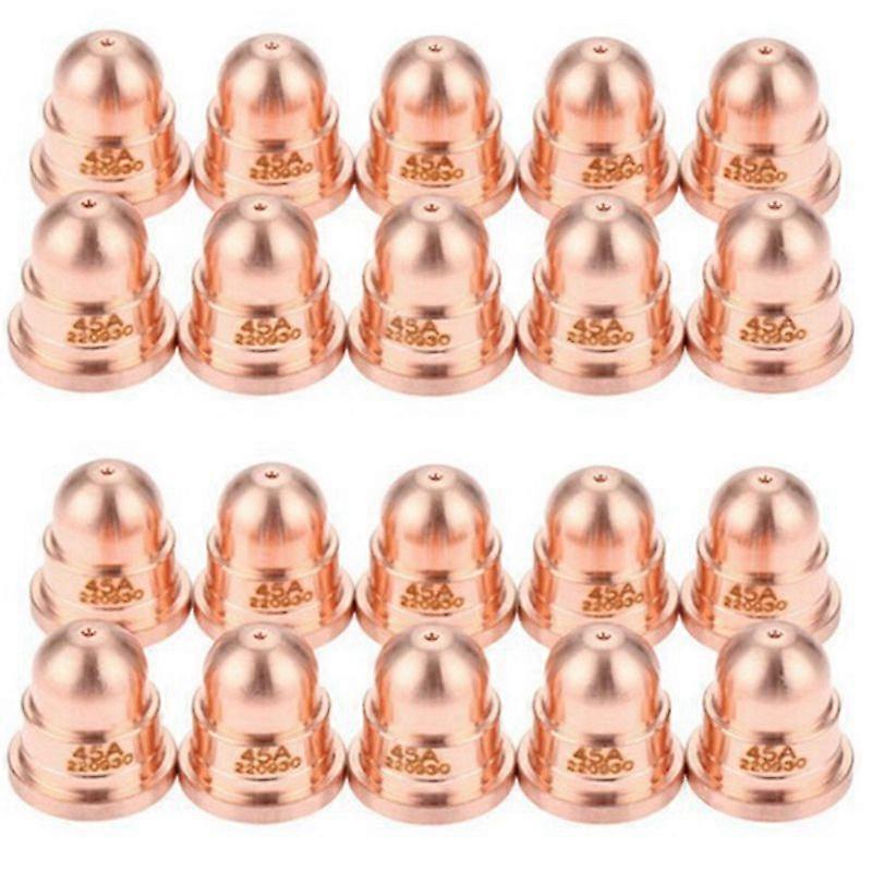 20 Pcs 45A Nozzle 220930 Nozzle for Plasma Cutting Torch Consumables Fine Cut Processes Welding & S