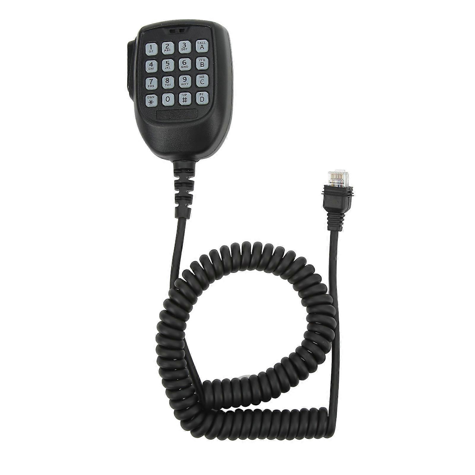 Shoulder Microphone Large PTT Button Area 360° Rotation ABS 2 Way Radio Speaker for KENWOOD 