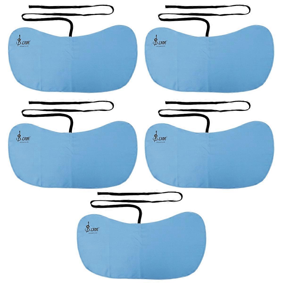 Butterfly Wind Instrument Cleaning Swab Anti-Scratch Cotton Cloth for Sax Flute Clarinet Machine Washable Parts 5 Pcs