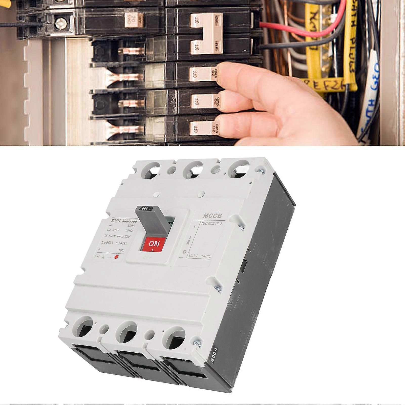 3P 800A Overload Protection Circuit Breaker AC 380V PC Material
