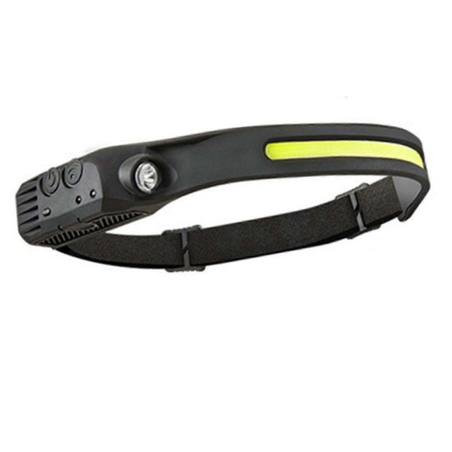 Headlamp Rechargeable, 2024 New Rechargeable 230 LED Headlamp with Motion Sensor, Waterproof Lightweight Headlight for Outdoor(Black)