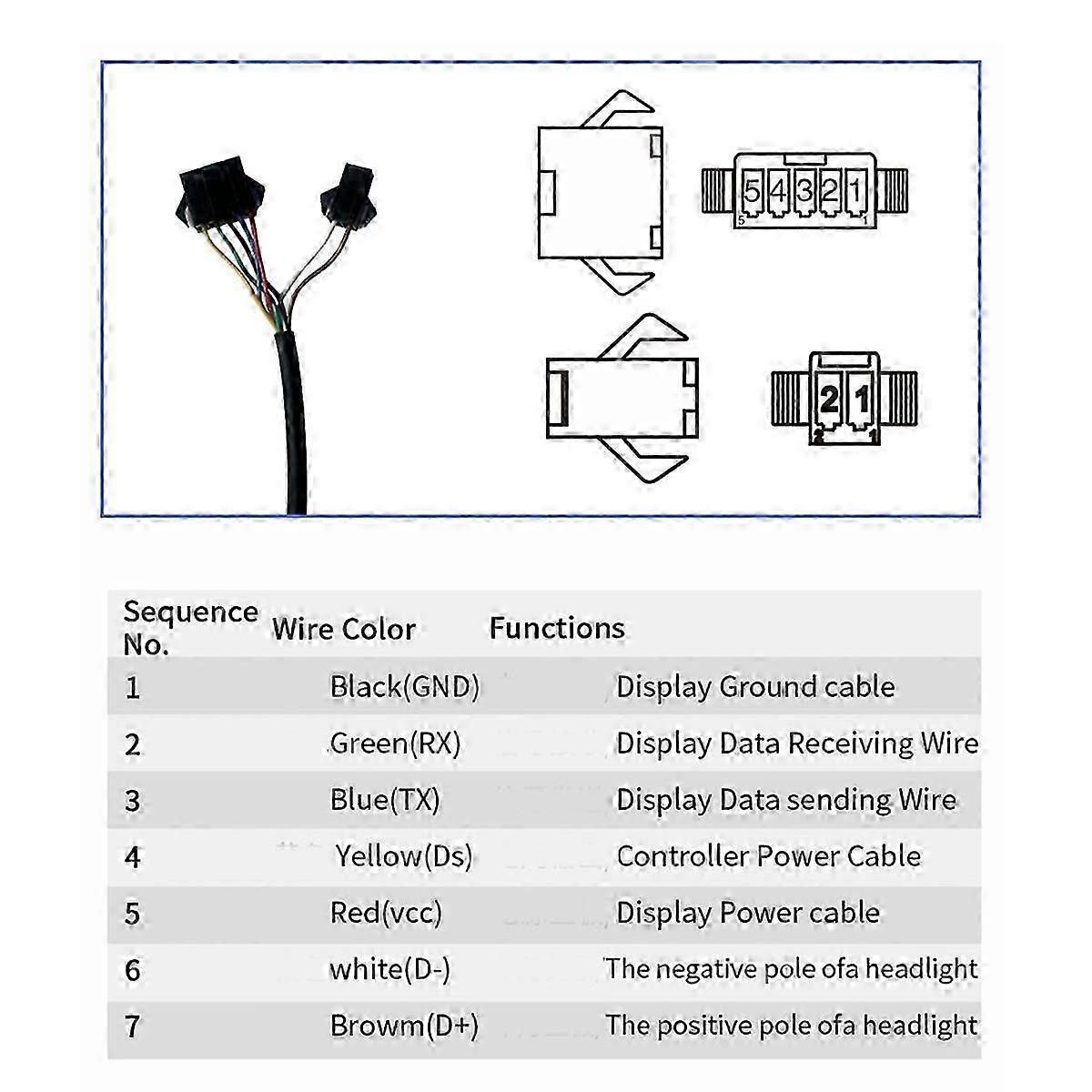 Color LCD Display Meter for X1 Electric Bikes - USB-Enabled, Compatible with 24V, 36V, 48V, 60V Mountain Bikes