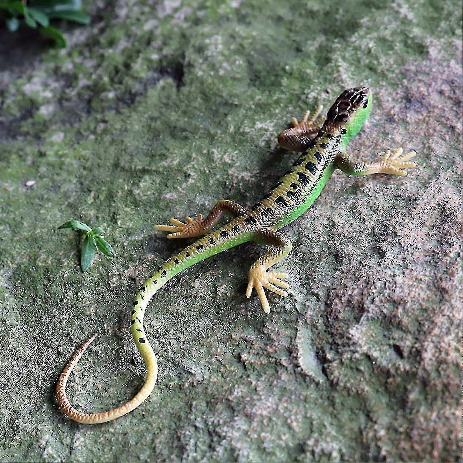 Artificial Lizard Fadeless Vivid Colorful Reptile Lizards Toy Party Supplies-In Stock