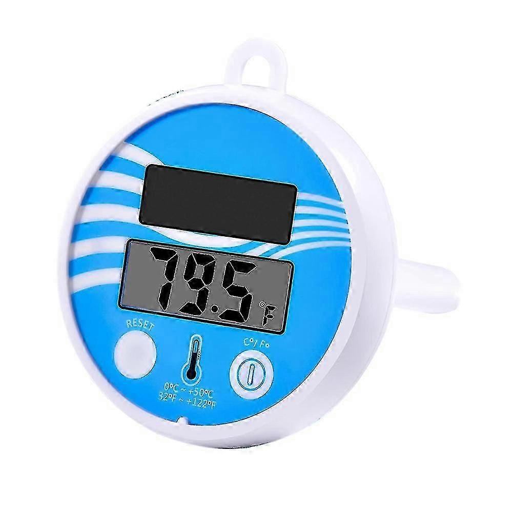 Floating Pool Thermometer Wireless - Swimming Pool Temperature Thermometer Easy Read, Solar Digital (tangling)