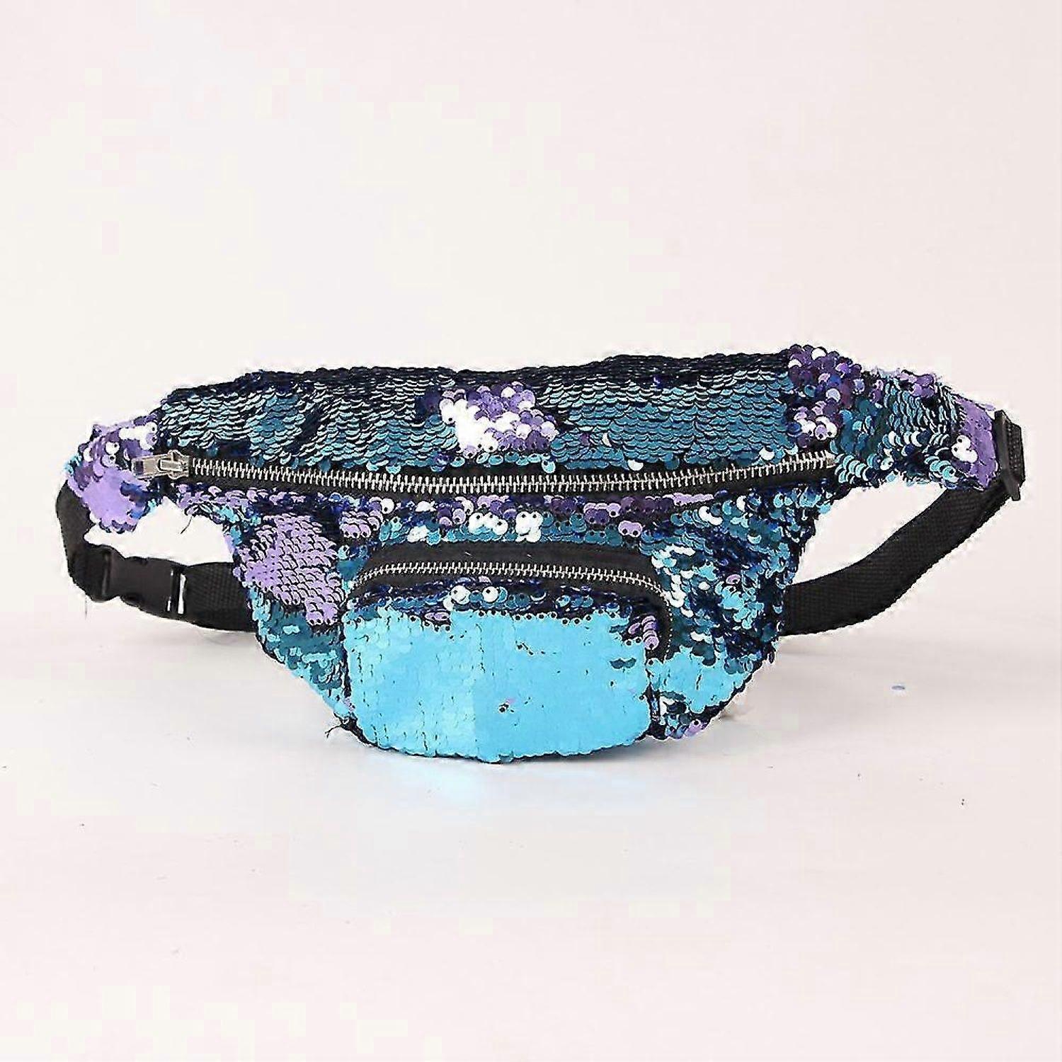 Sequin Fanny Pack (blue) -HK908