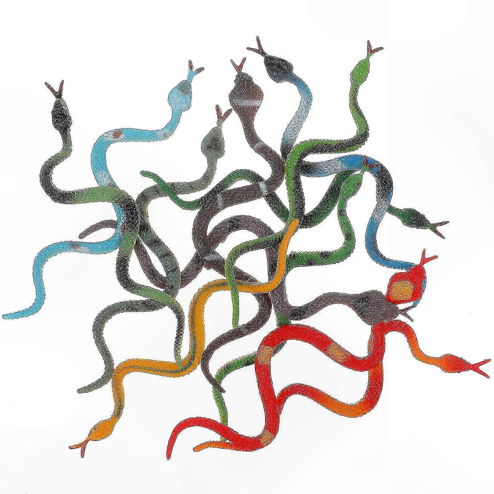 12-Piece Realistic Snake Models for Halloween, Haunted Decor & Educational Use – Random Styles