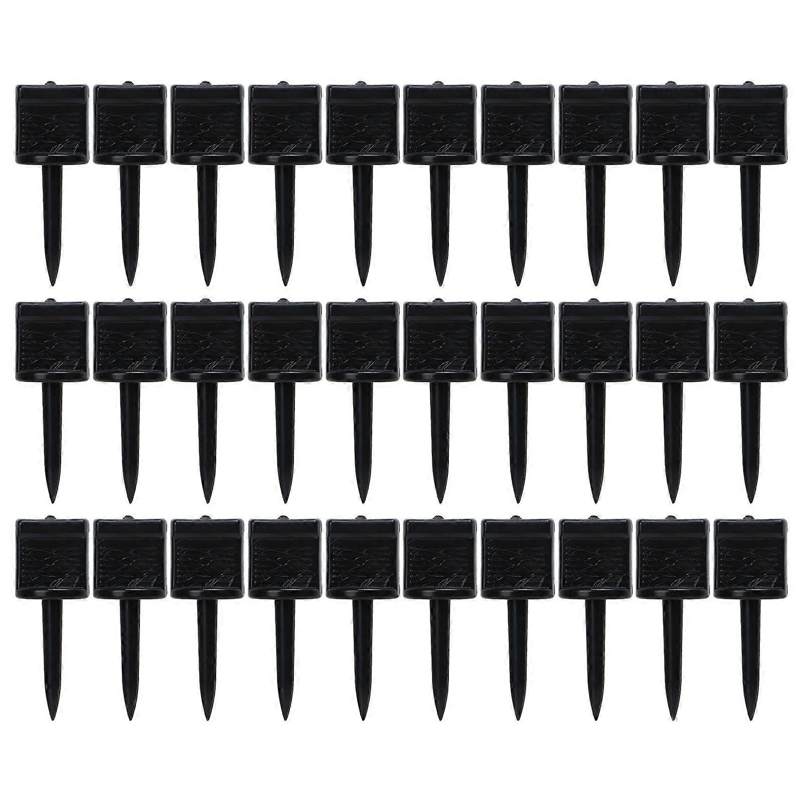 30pcs Archery Target Nails Nylon Lengthening Reusable Target Paper Pins for Shooting Black