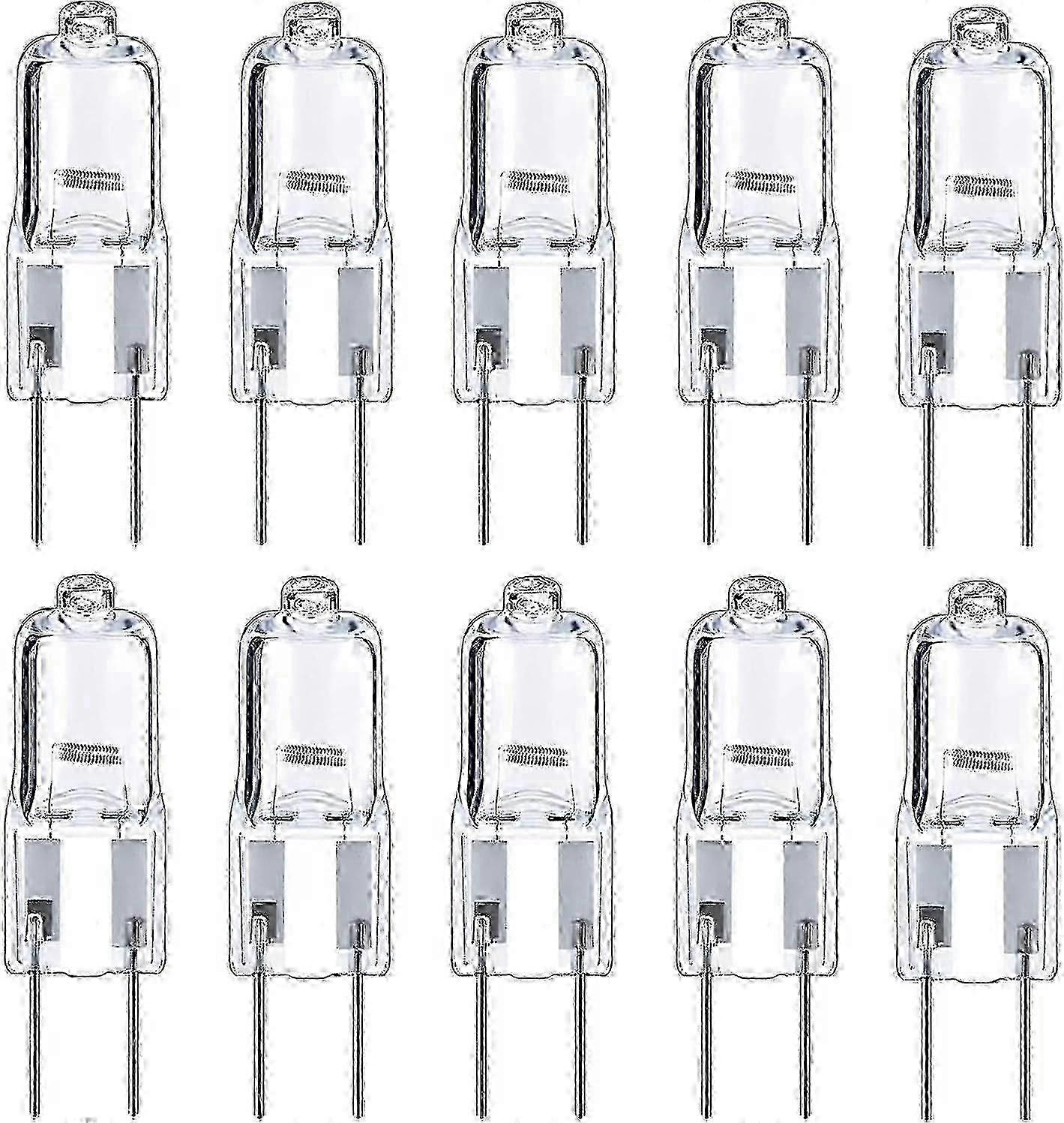 لمبات هالوجين GY6.35، عبوة من 10 قطع، 12 فولت، 35 واط/50 واط، قابلة للتعتيم، T4 JC، حبات إضاءة للمناظر الطبيعية