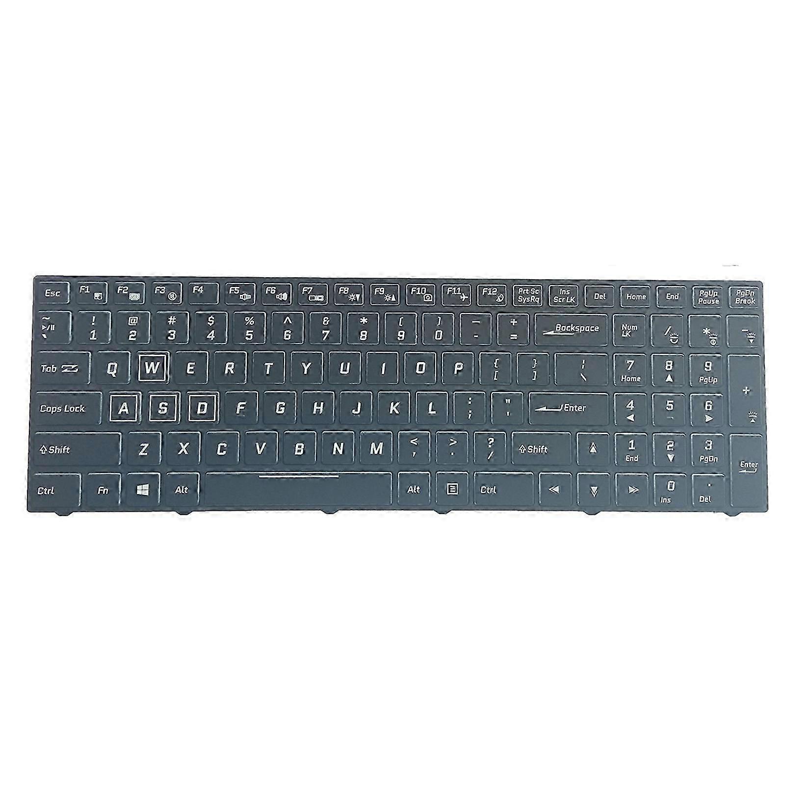 US Laptop Keyboards with Backlight For CLEVO N850 N950 N857HK N857HJ Keyboard Replacement No Frame