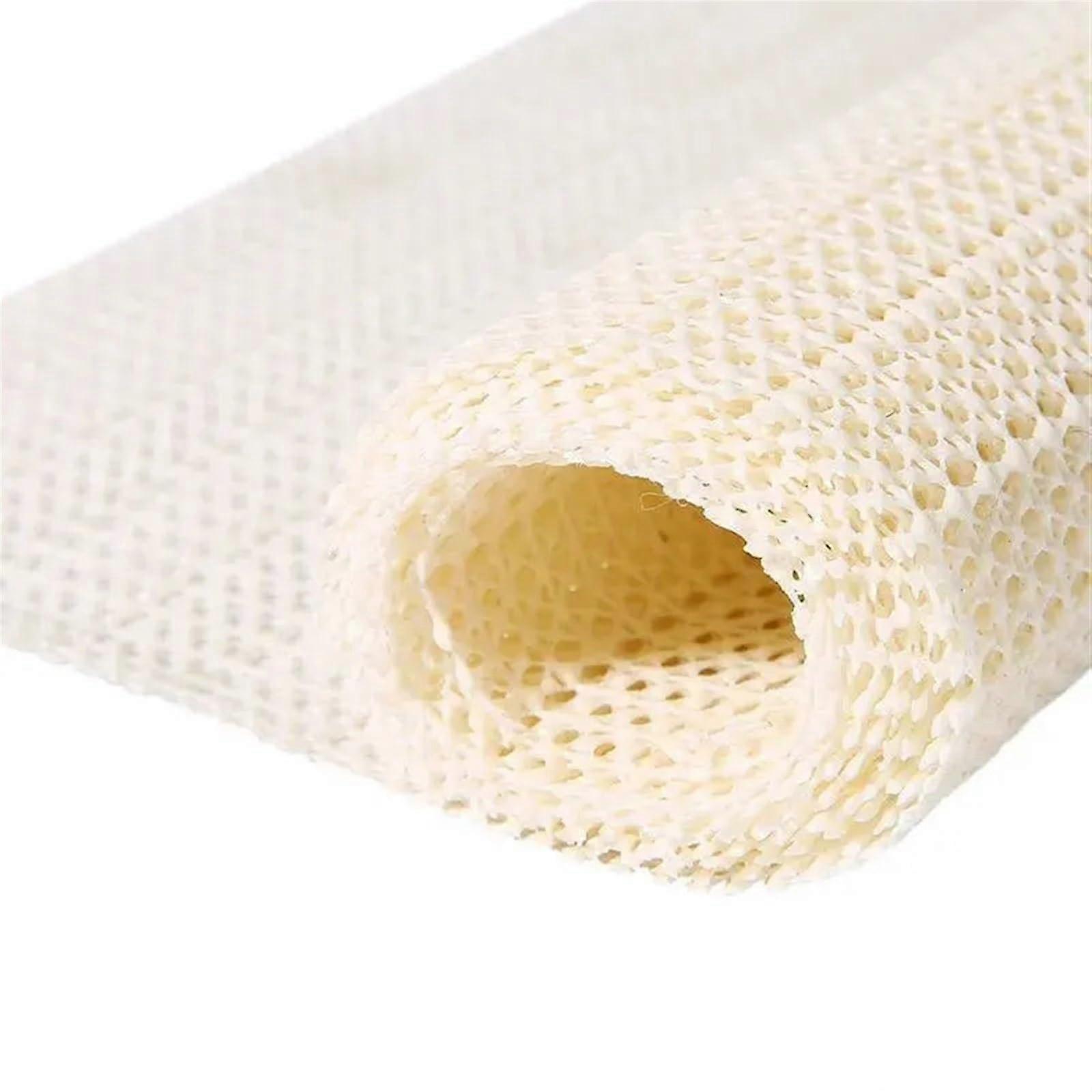 Carpet Gripper Underlay 2Pack PVC Net Cloth Anti Slip Rug Underlay Beige White 50X50 Cm For Household Carpet