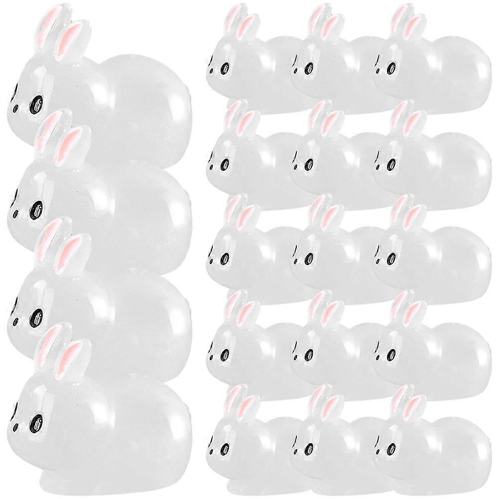 Resin Rabbit Figurine Zodiac Decoration for Garden Use 100Pcs Included