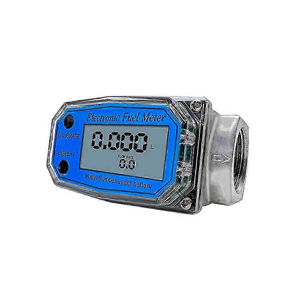Flowmeter 1/2/2.5/3in væskestrømningssensor Meter Elektronisk turbin- strømningsmåler
