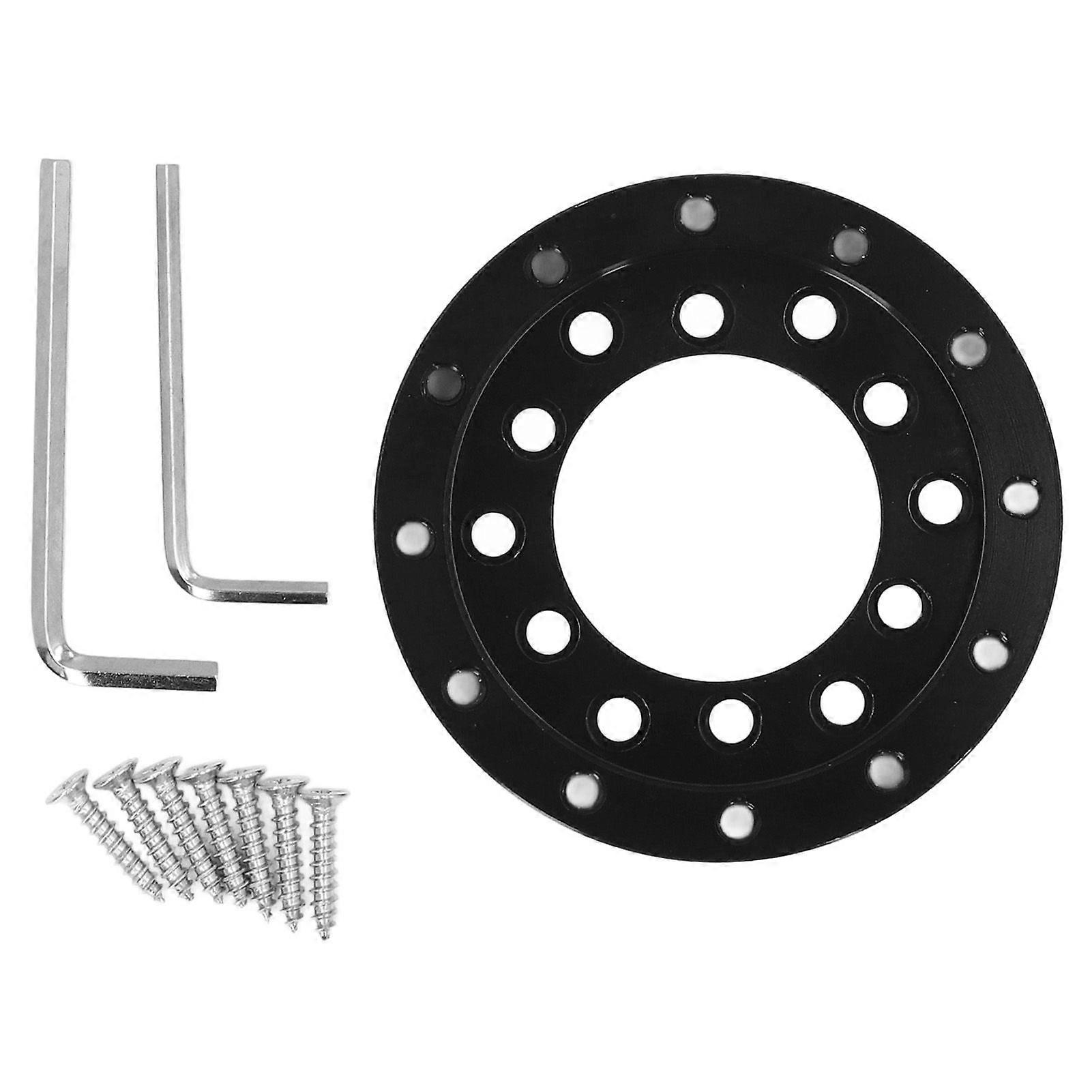 Alloy Steering Wheel Adapter Plate Black Replacement Accessories Car Gaming Steering Wheel Adapter for Logitech G25 G27 73MM