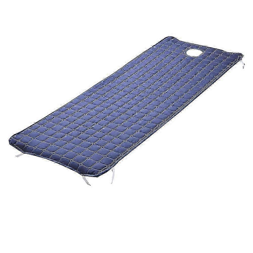 مرتبة طاولة تدليك احترافية مع فتحة للوجه - وسادة علاج تجميل غير قابلة للانزلاق 185x70 سم أزرق داكن