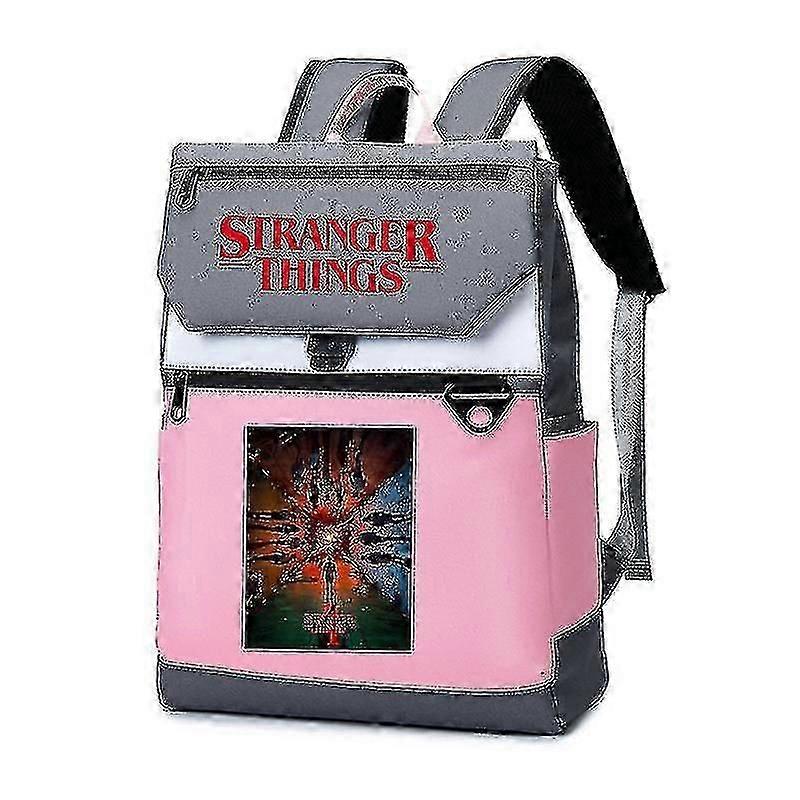 2023-stranger Things 4 Hellfire Club Skull And Weapons Multi-style Waterproof Backpack_b