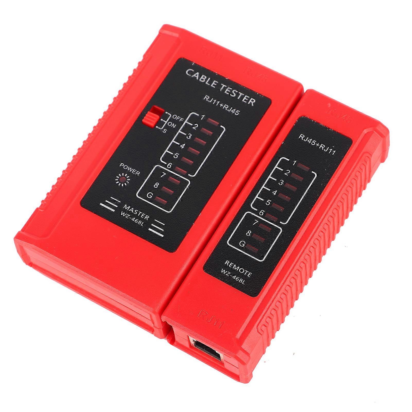 Testeur de câbles réseau WZ-468 RJ45 et RJ11, outil de test de réseau Ethernet LAN