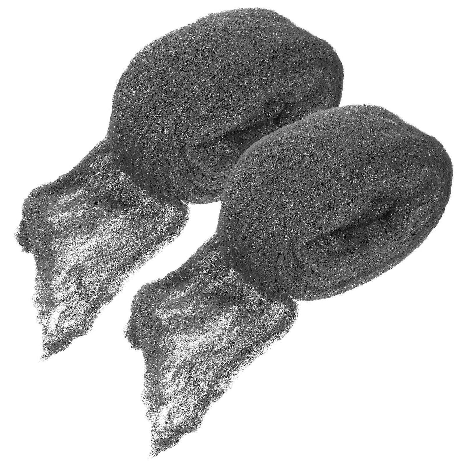 Reusable Steel Wool for Buffing and Cleaning with 8Pcs Wire Mesh