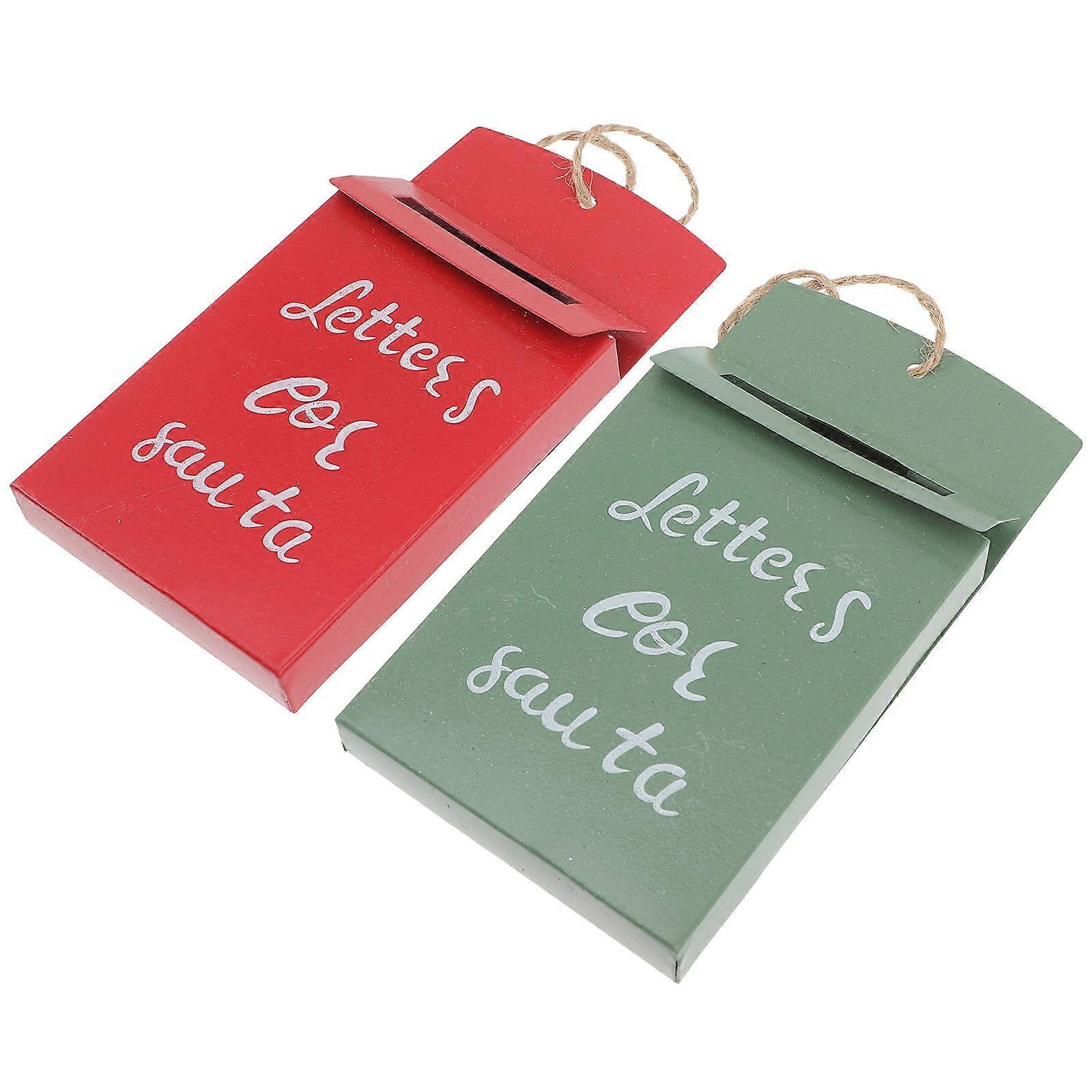 Christmas Tree Mailbox Pendant for Xmas Tree Decor 4Pcs Hanging Decorations