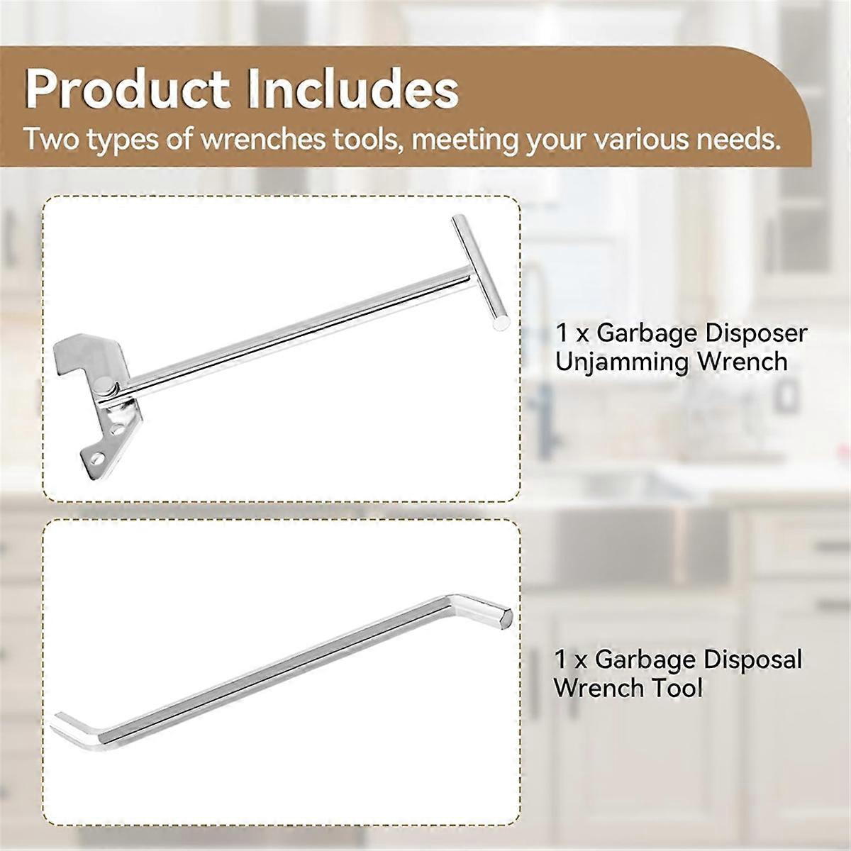 Garbage Disposer Unjamming Wrench, Garbage Disposal Wrench