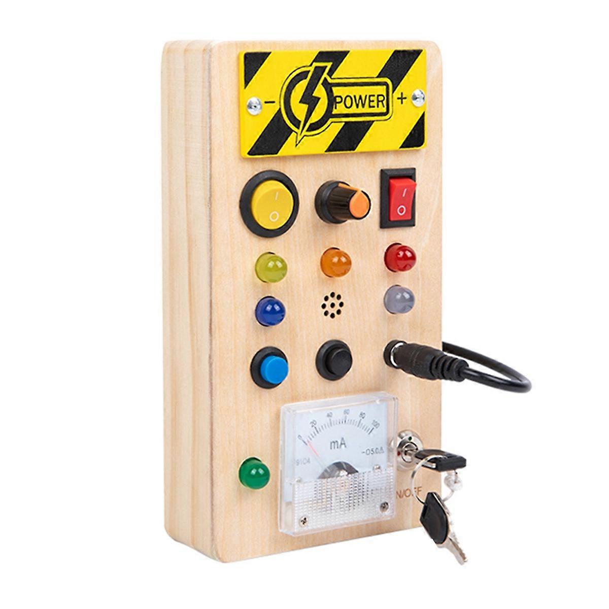  Busy Board Toy with LED Light Switch Control Board for Kid