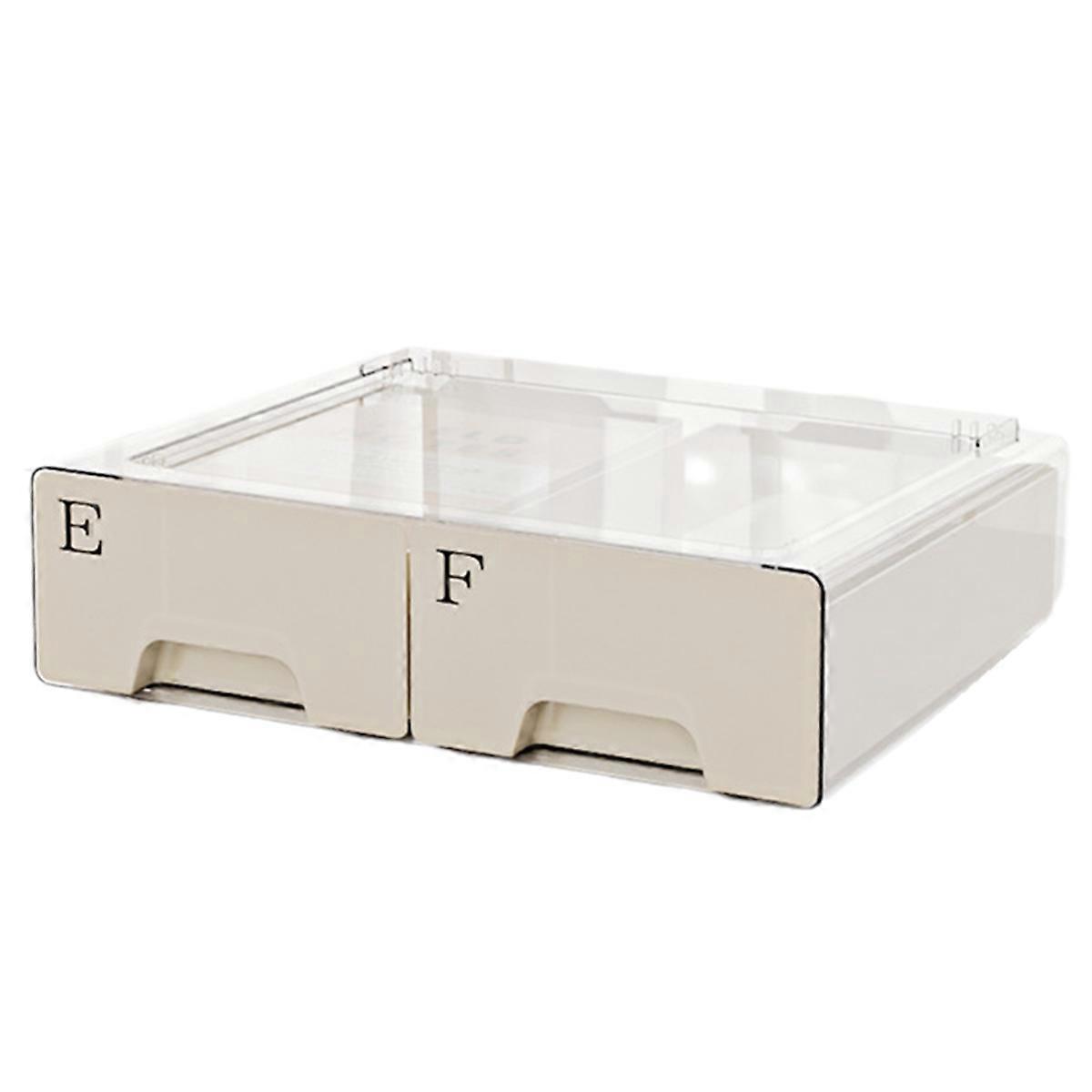 Multifunctional Desktop Cosmetic Storage Box High-End Feel Dust-Proof Drawer Transparent Storage Box Large Capacity A