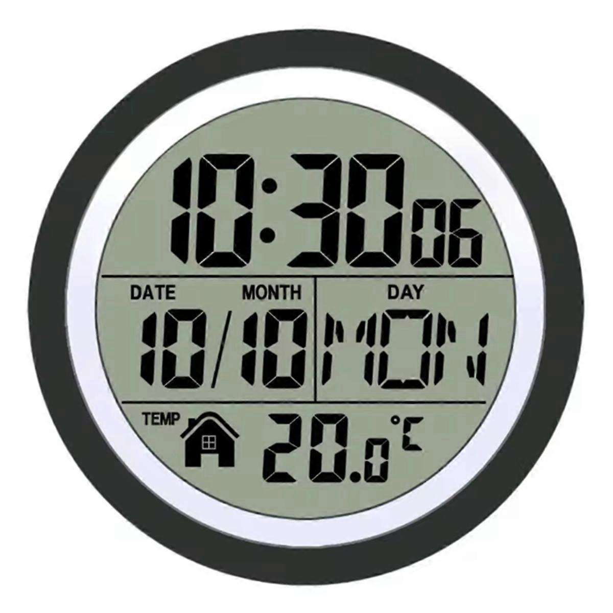 Digital Shower Clock Easy to Use Modern Easy to Read Digital Bathroom Waterproof Wall Clock for Kitc