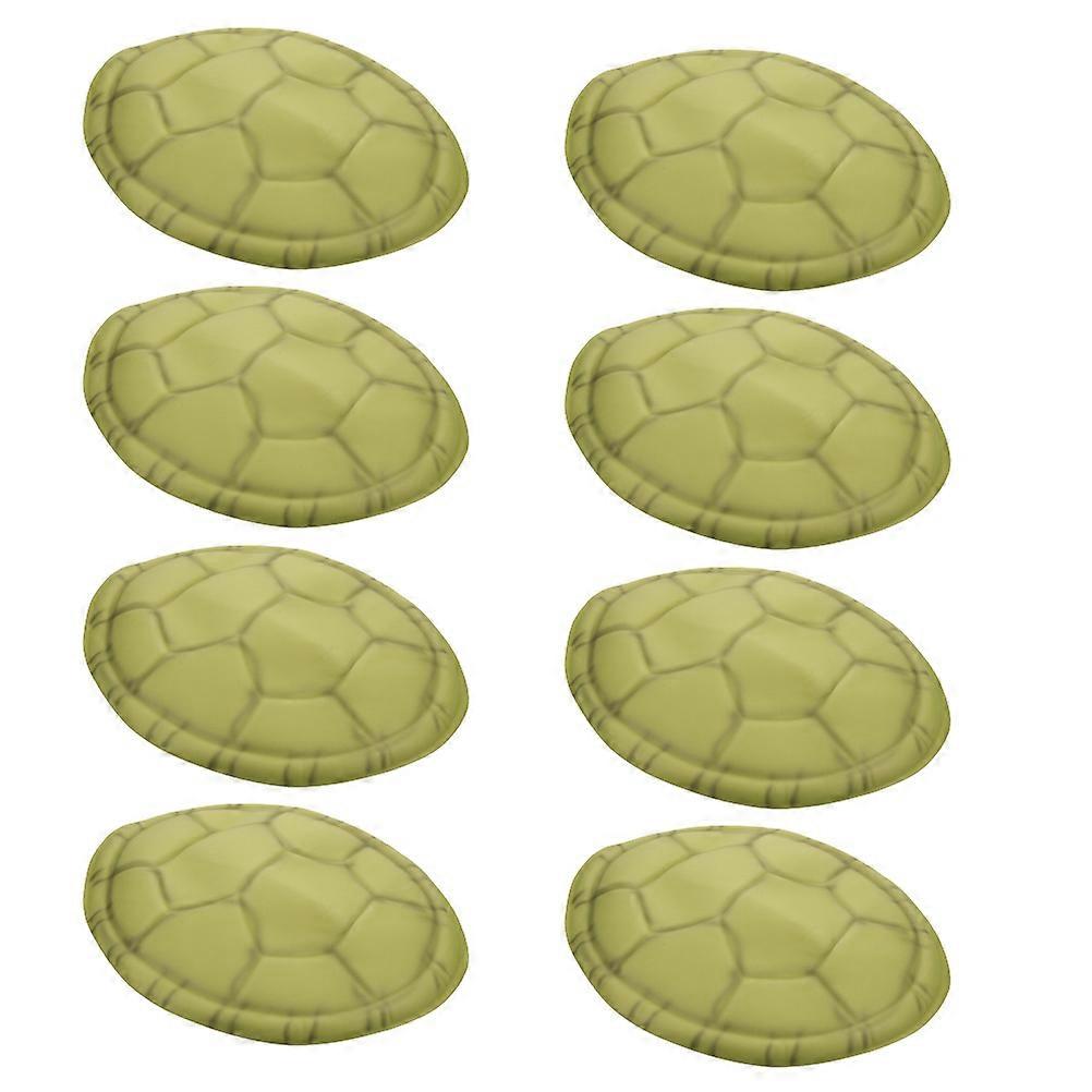 Halloween Cosplay Turtle Shell Prop for Decoration 8Pcs Green Eva Material