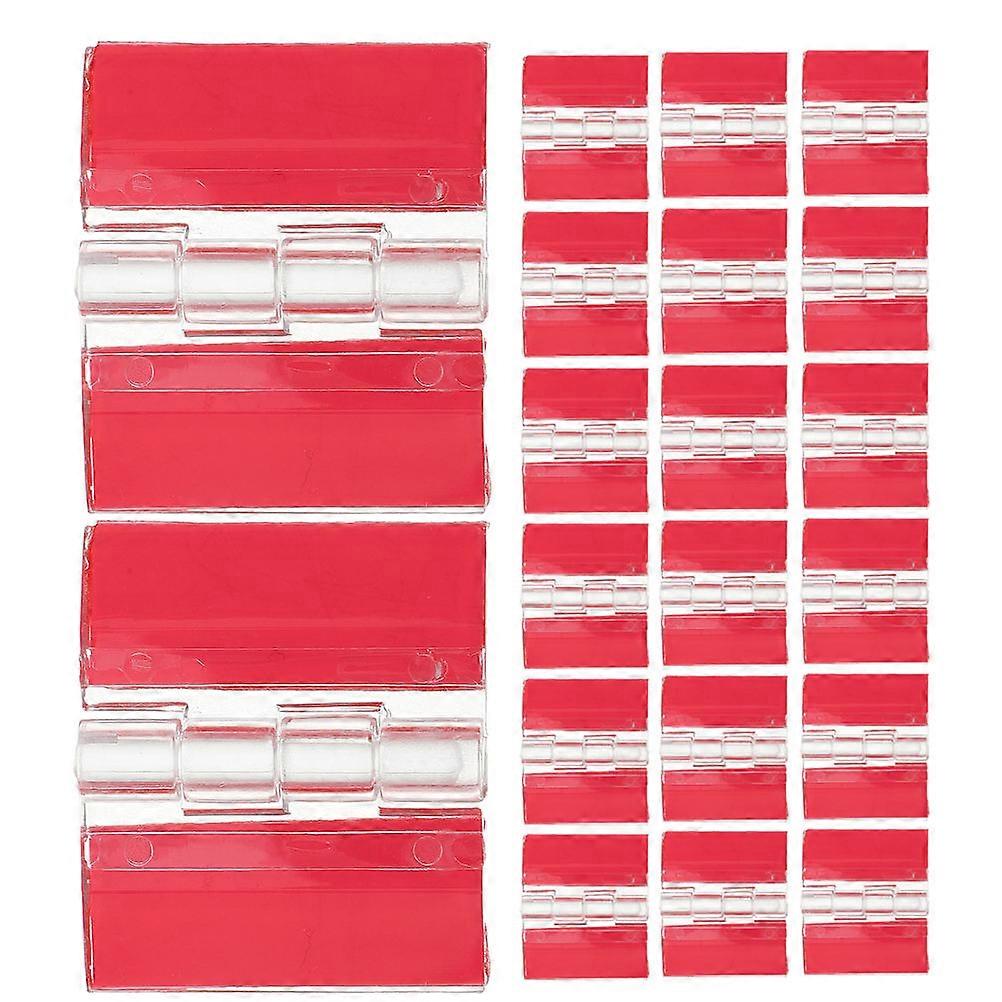 Clear Acrylic Hinge Self-Adhesive Folding Hinge for DIY Projects 40Pcs