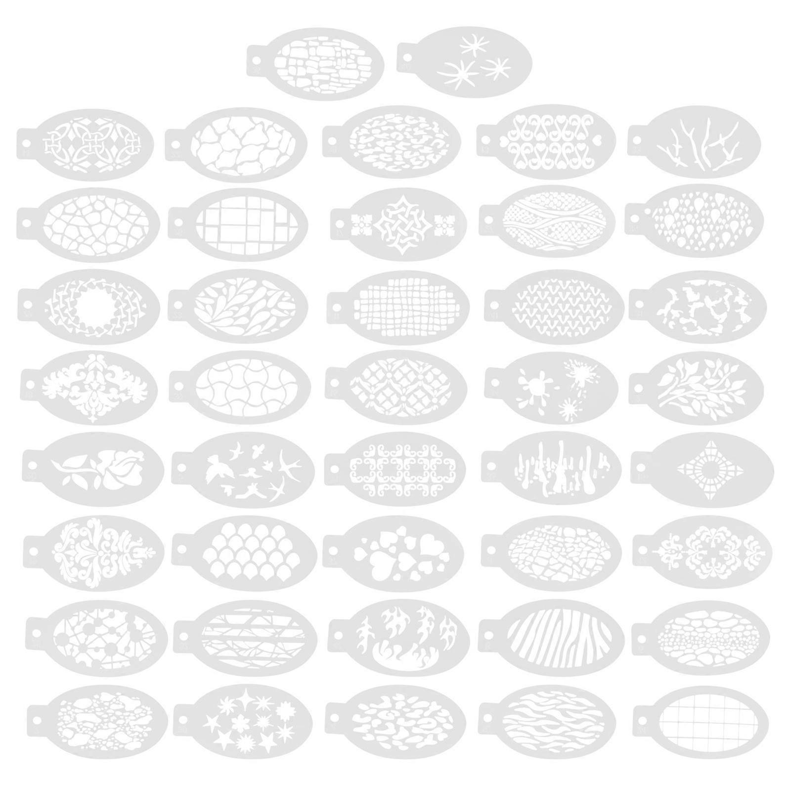 294Pcs White Face Painting Stencil for Body Painting Applications