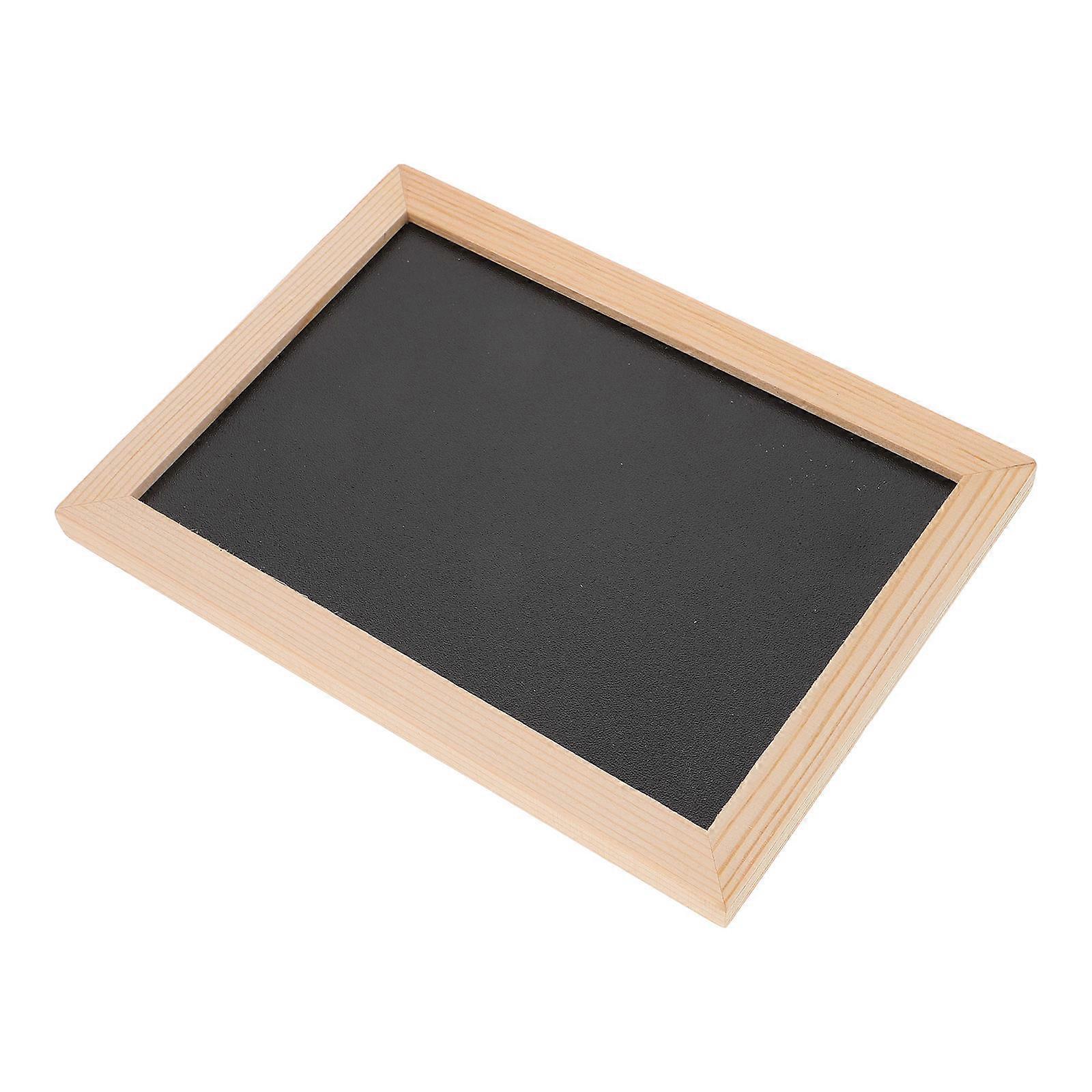 Reusable Chalkboard Sign Wooden Double-Sided Message Board 4Pcs