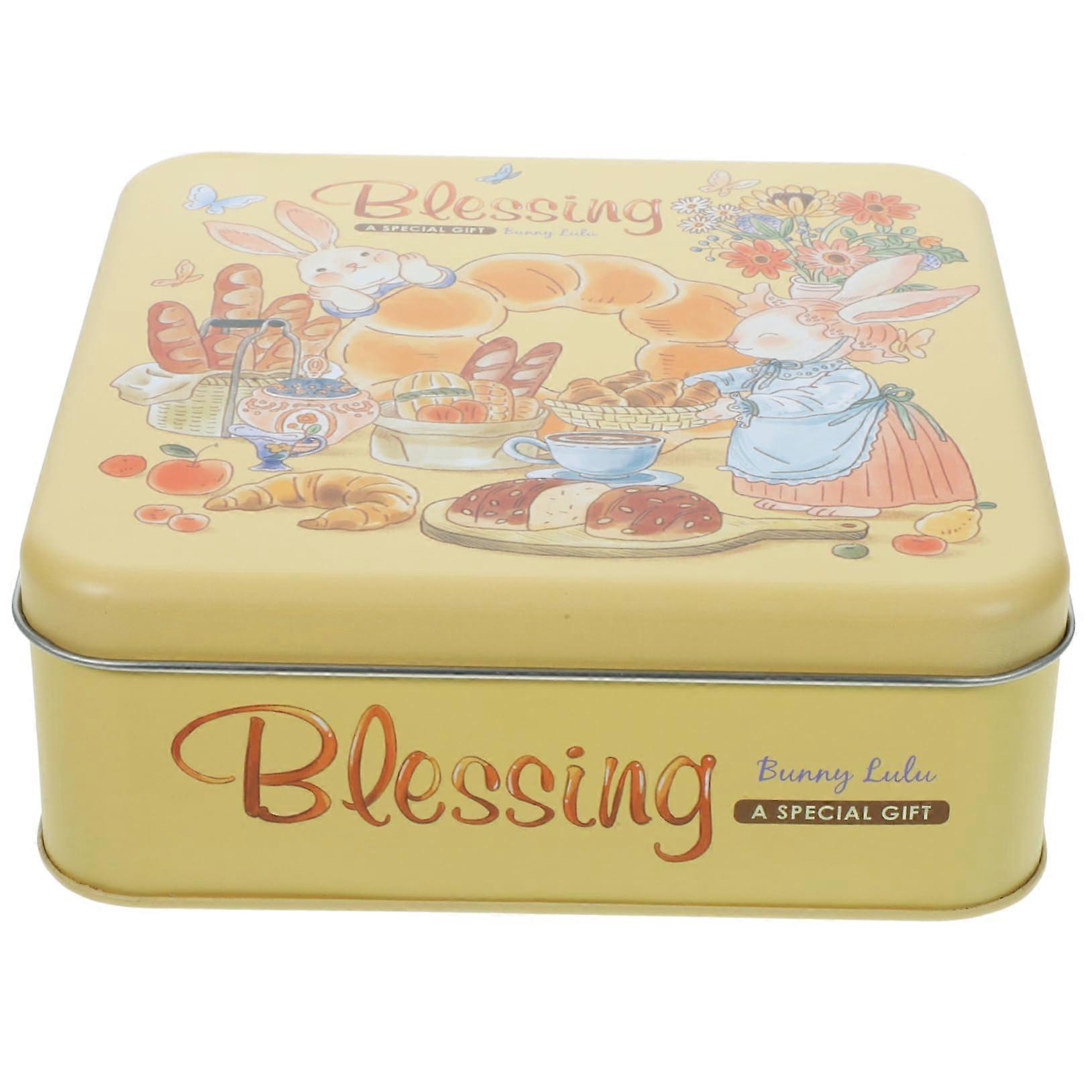 Tinplate Biscuit Box With Storage Lids For Boys And Girls Classic Style