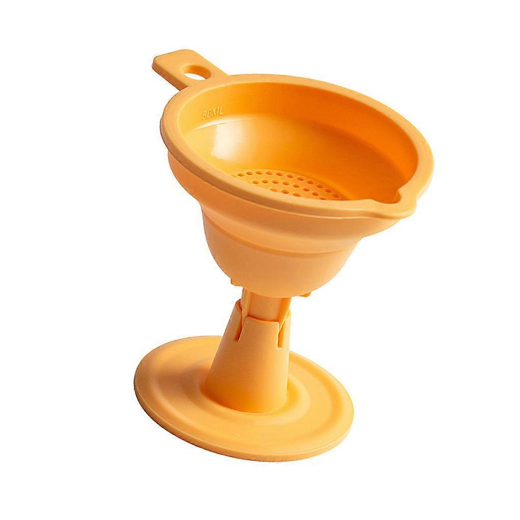 Funnel Foldable Silicone Reusable Filter Portable Fluid Dispenser Kitchen Accessory