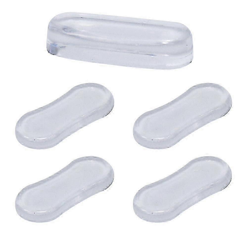 5-Piece Toilet Bumper Pads and Adhesive Blocks for Secure Bidet and Toilet Seat Installation