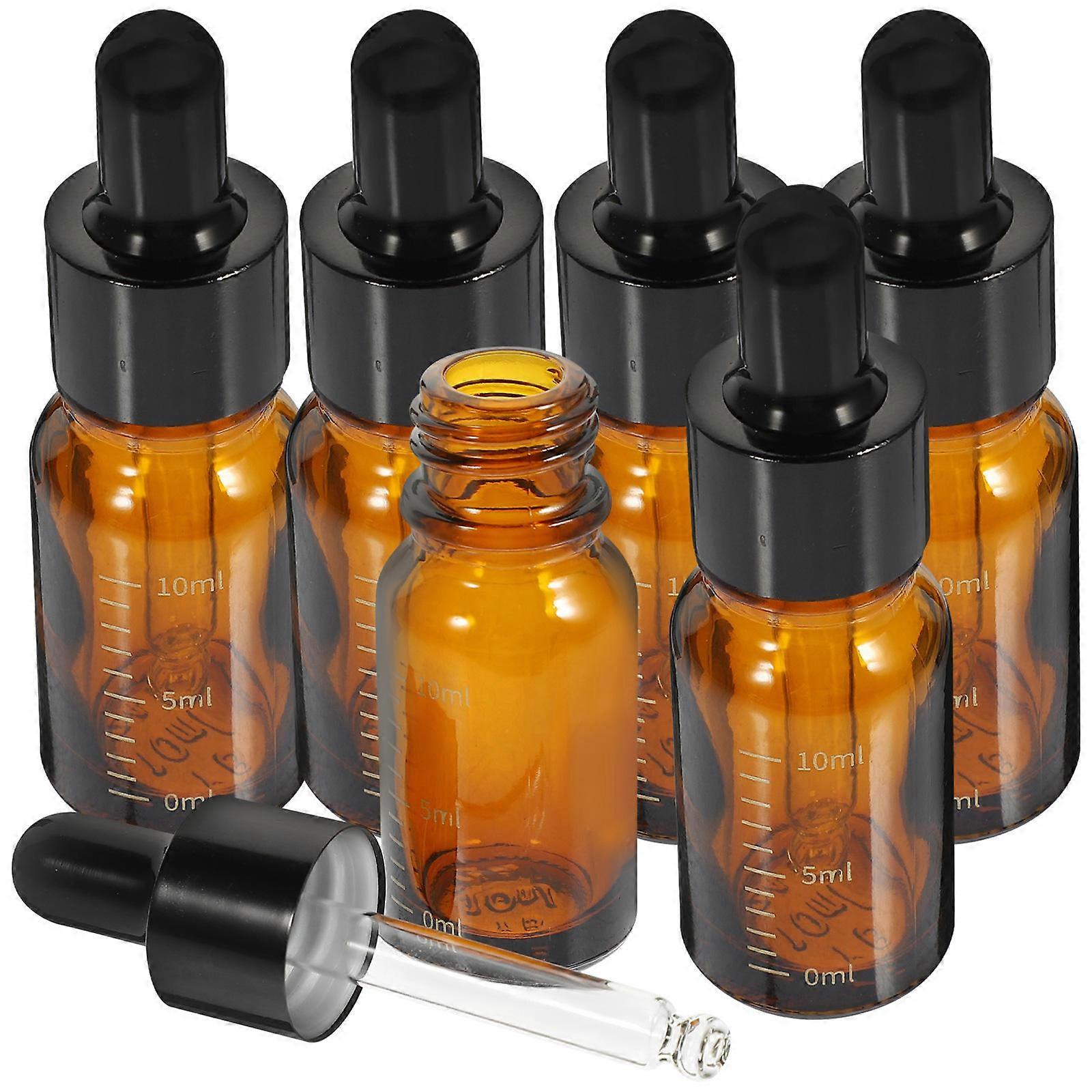 Refillable Glass Bottle With Scale 24Pcs Ideal For Essential Oil Users Travel Storage 8X2.3Cm Non-Slip Design