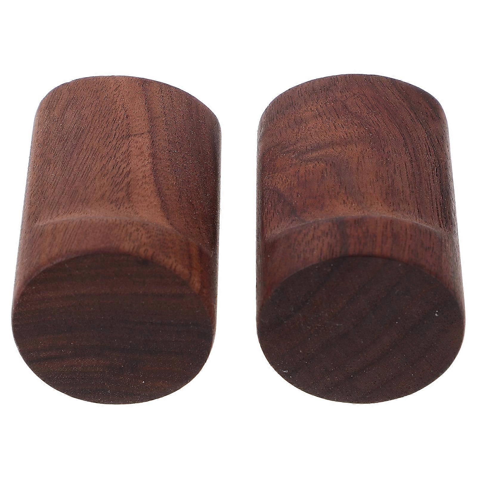 Wooden Wall Hooks Coat Hooks Support 8Sets Dark Brown Material