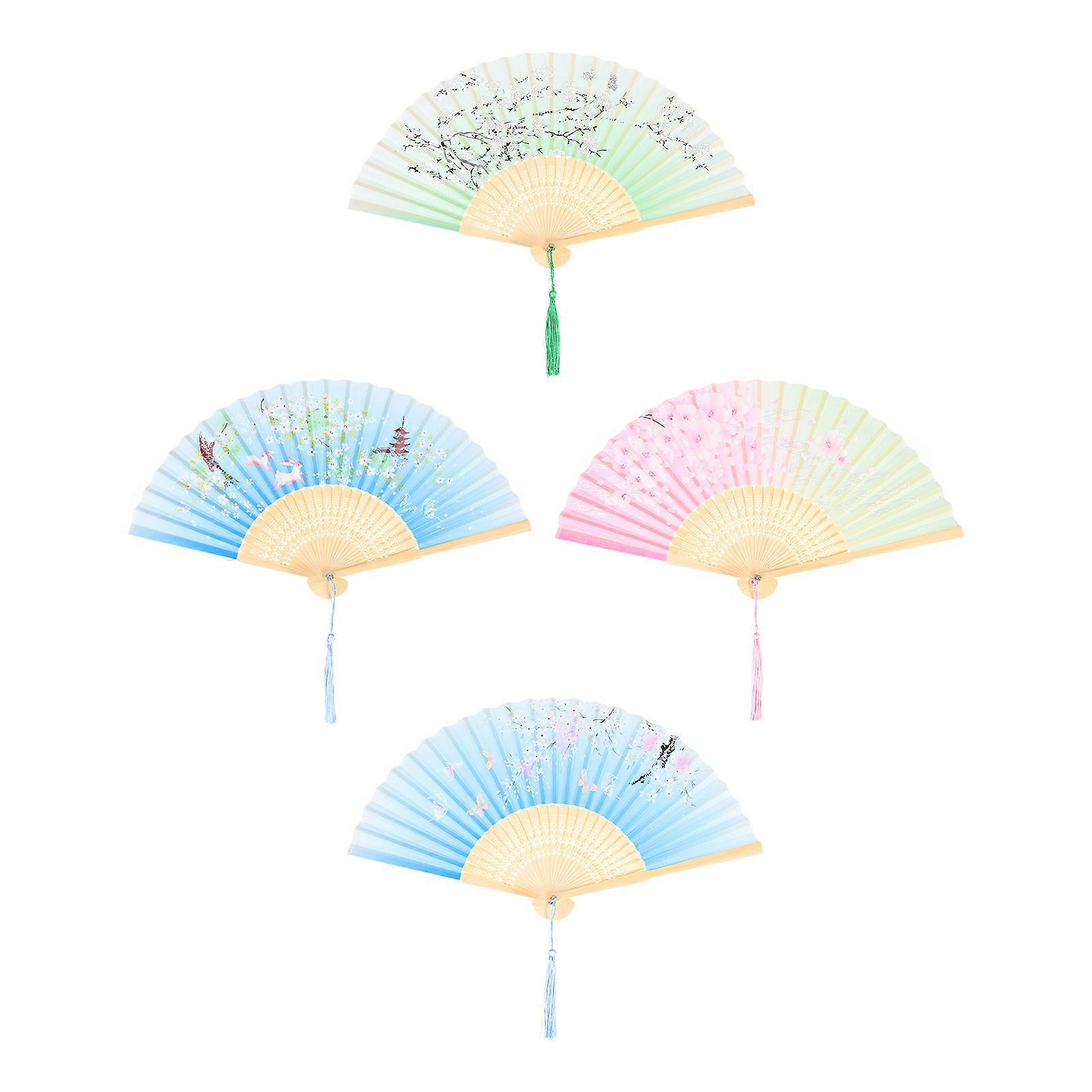 Folding Fan Retro Hand Fan for Decoration 20Pcs Assorted