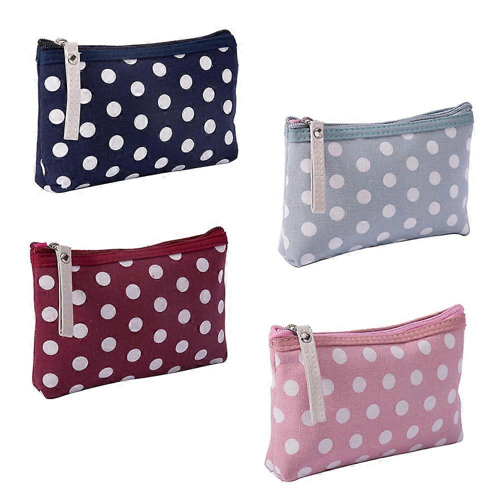 Makeup Bag Multifunction Canvas Storage Use with 4Pcs Carrying Case