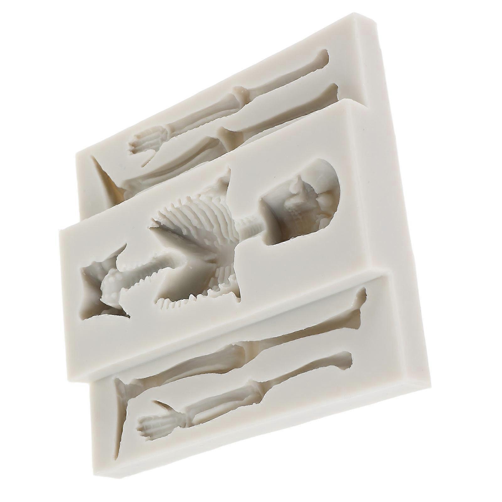 Silicone Baking Mold Skull Ice Cube Tray for 8Pcs Halloween Baking