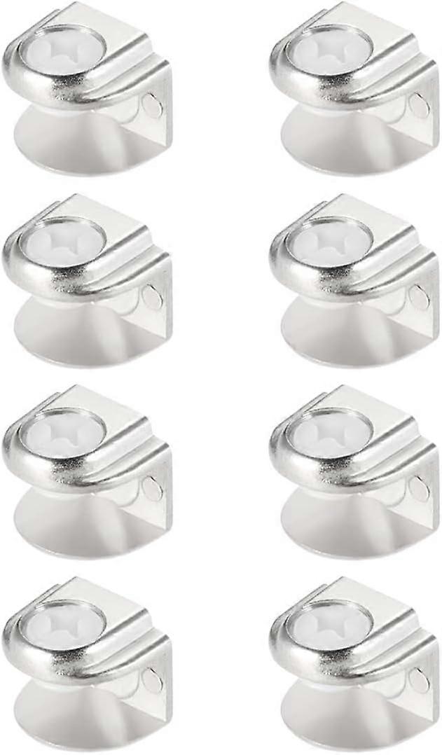 8pcs Glass Clamp Glass Shelf Support Wall Mounted Adjustable Fixing