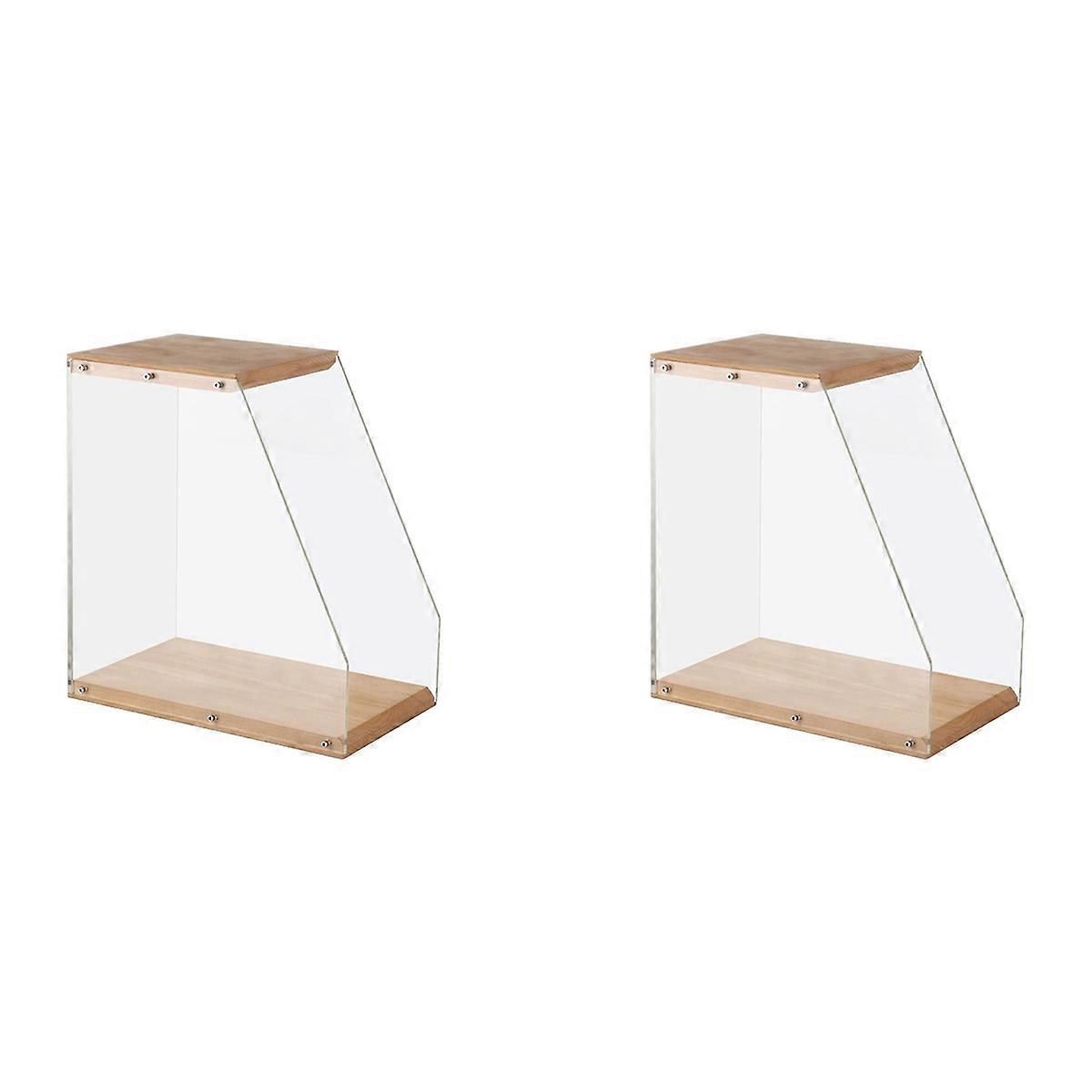 Record Storage Holder Solid Wood Display Rack