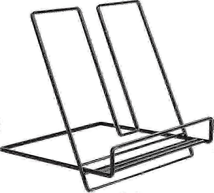 Children's Desktop Wrought Iron Multifunctional Bookshelf (Black) 1 Piece