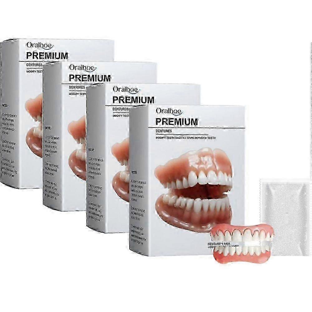 Premium Custom Protheses, Smileasego Prothesen mit falschen Zähnen Set