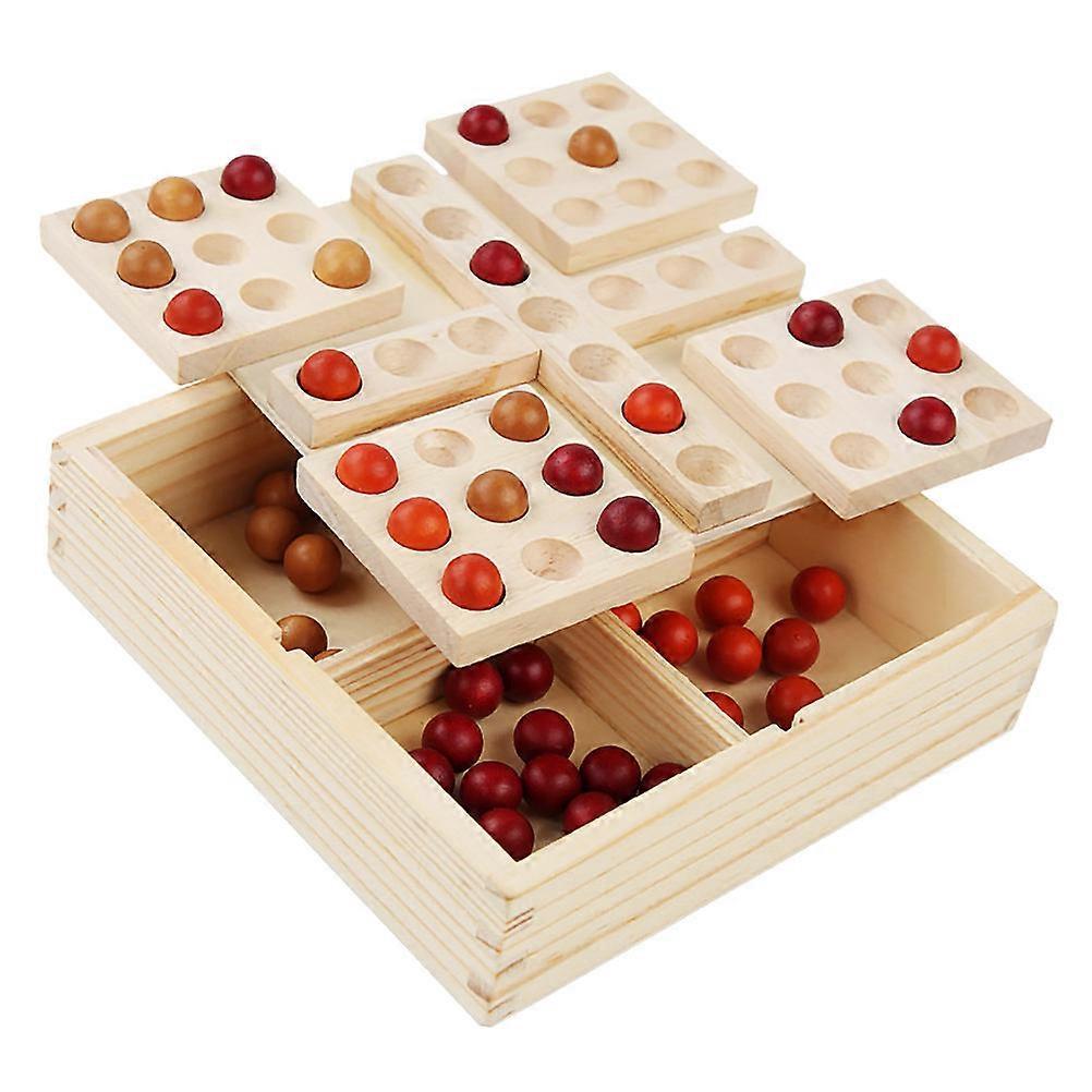 Rotatable Five-in-A-Row Chess Game Board Educational Plaything 1Set
