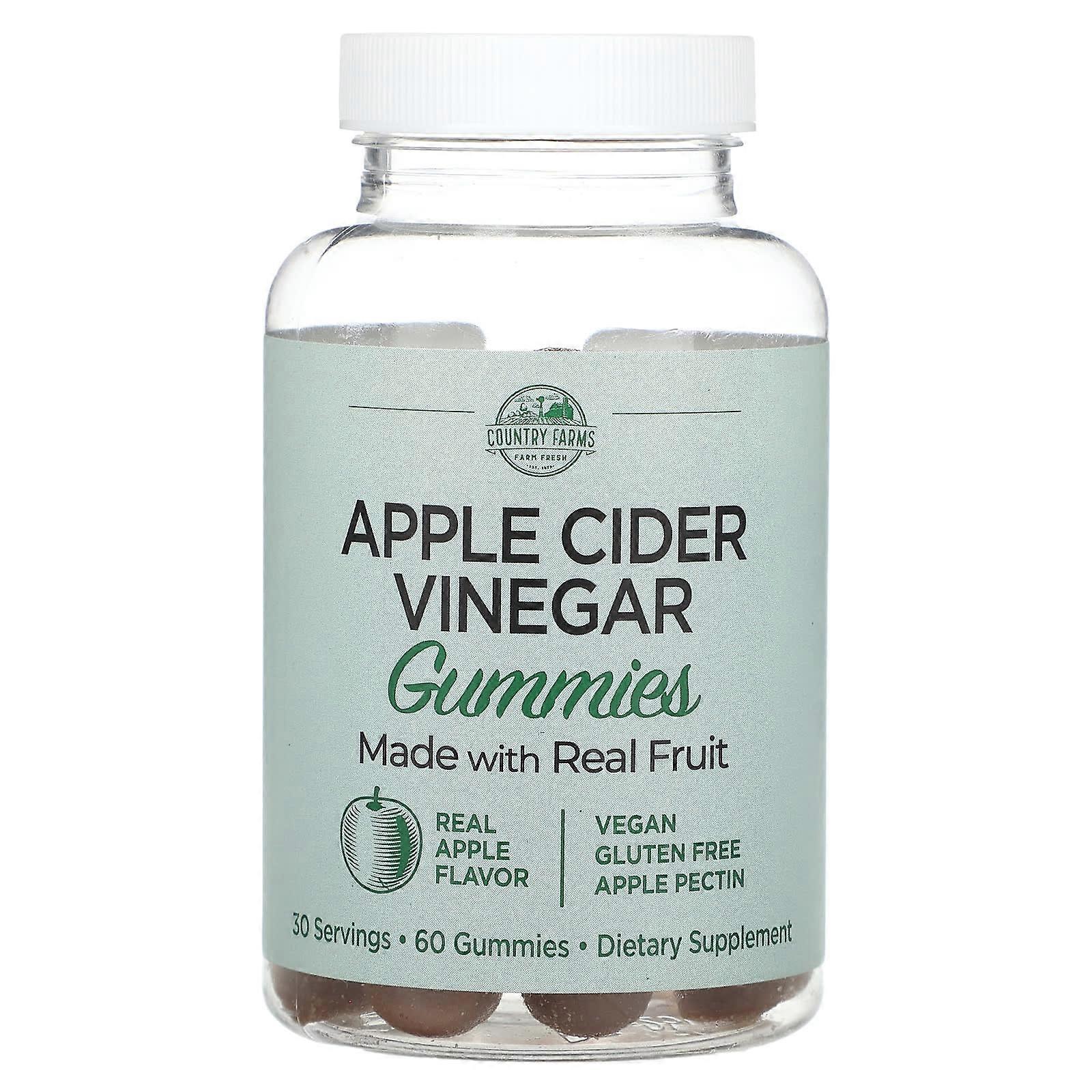 Apple Cider Vinegar Gummies, Real Apple, 60 Gummies